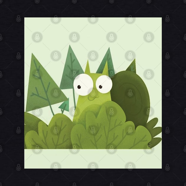 Lazy Green Snail by crockKoo